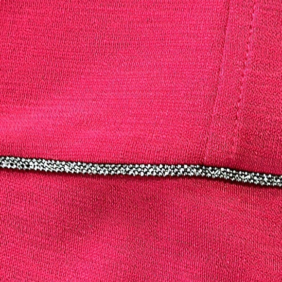 Chico’s size 2 (Size Large), maroon dolman sleeve tunic. Round neck, 3/4 sleeves - Picture 3 of 12